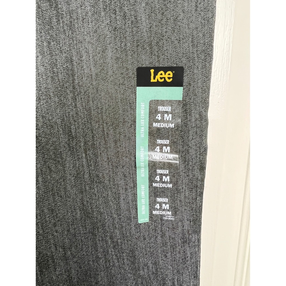 Lee Trouser Women 4 Med Gray Mid Rise Ultra Lux Comfort Flex Motion Waistband A1 - Picture 2 of 13